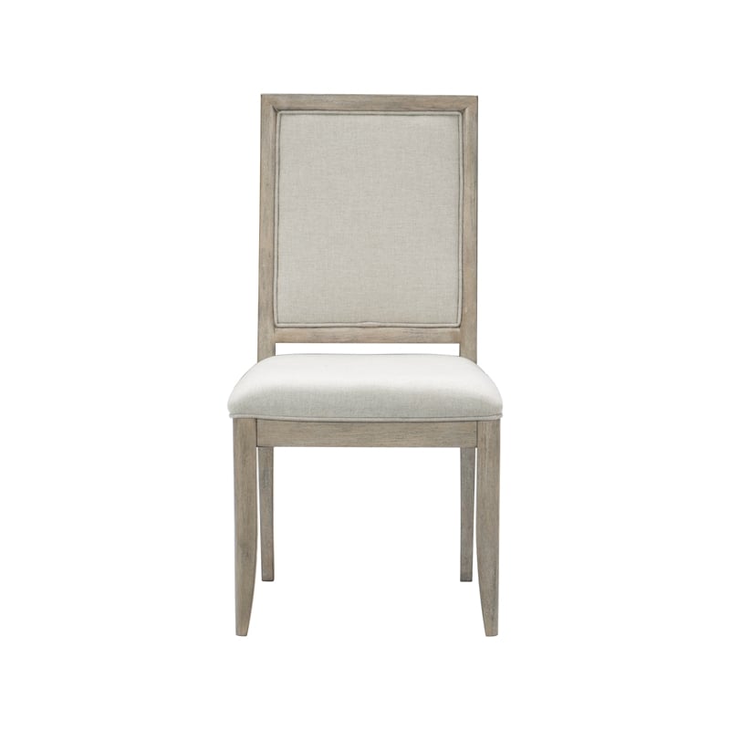 Pemberly Row Contemporary Wood Dining Room Side Chair in Gray (Set of 2)