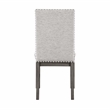 Pemberly Row Traditional Wood Dining Room Side Chair in Gray (Set of 2)