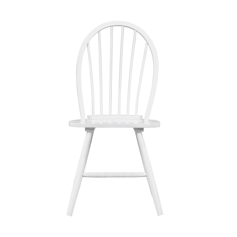 Pemberly Row Wood Dining Room Side Chair - Set of 2 in White