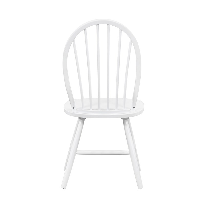 Pemberly Row Wood Dining Room Side Chair - Set of 2 in White