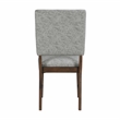 Pemberly Row Wood & Fabric Dining Room Side Chair - Set of 2 in Gray