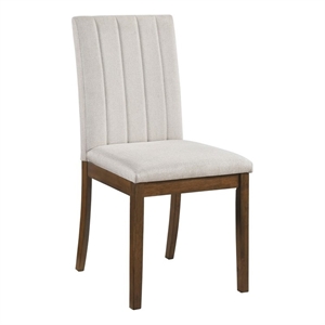 Pemberly Row Textured Dining Room Side Chair - Set of 2 in Beige