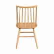 Pemberly Row Asian Hardwood Dining Room Side Chair-set of 2 in Natural oak
