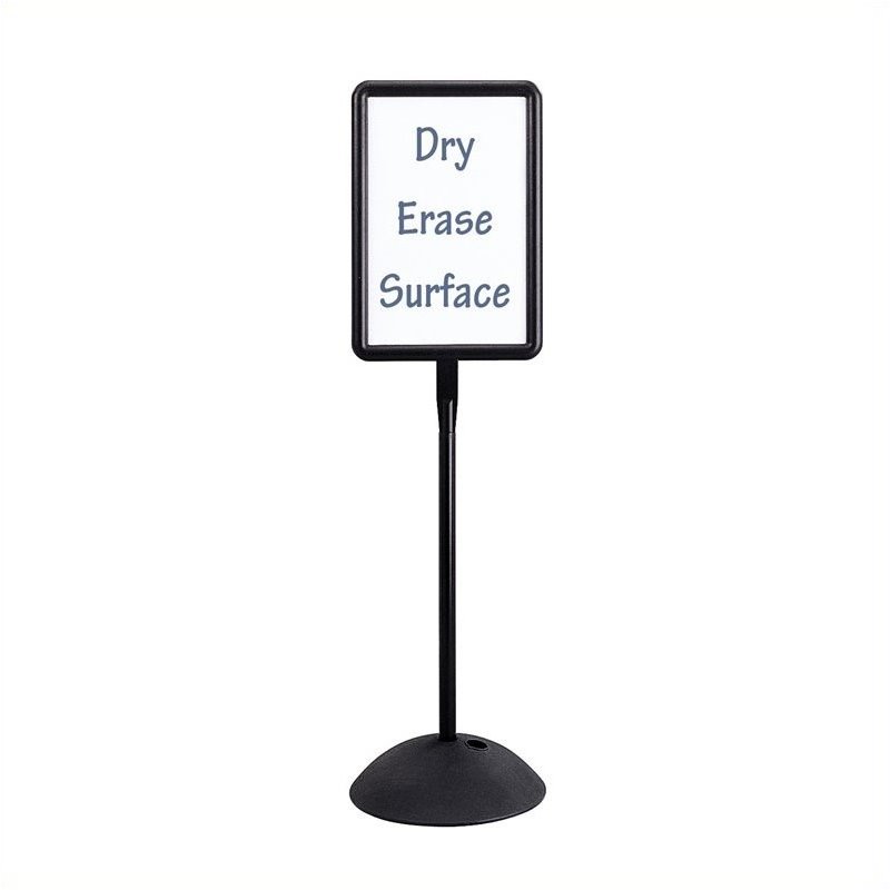 Pemberly Row Plastic Freestanding Write Way Rectangle Message Board