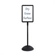 Pemberly Row Plastic Freestanding Write Way Rectangle Message Board