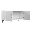 Pemberly Row Cubicle Storage Set in Pure White - Engineered Wood