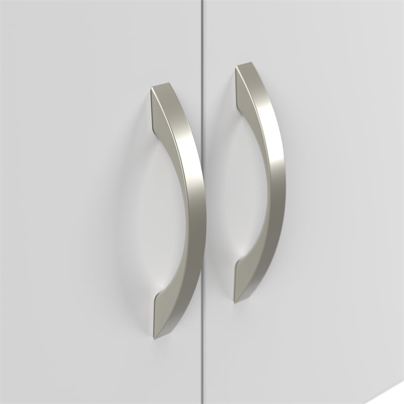 Pemberly Row Cubicle Storage Set in Pure White - Engineered Wood