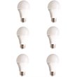 Pemberly Row 9W 5000K LED A19 Light Bulb in Frosted White (Set of 6)