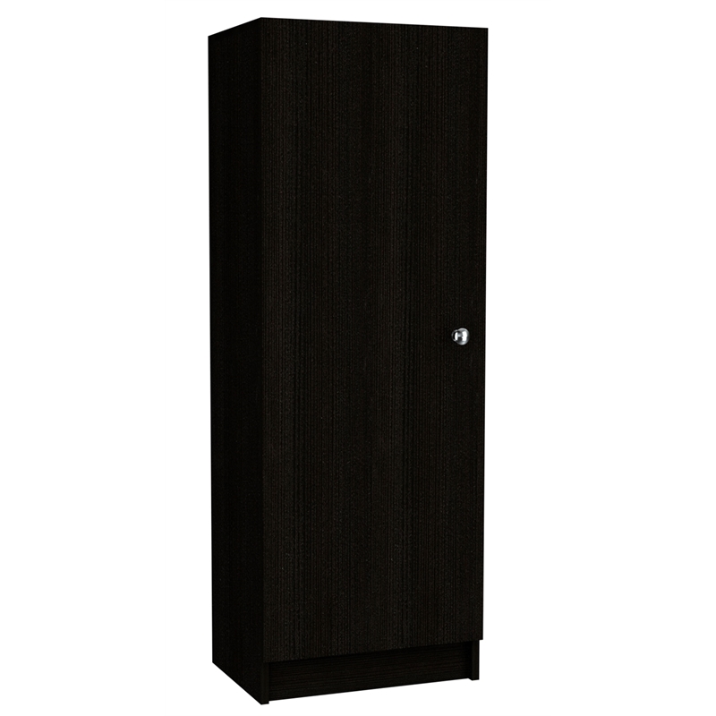 Pemberly Row Modern / Contemporary Engineered Wood Pantry in Black