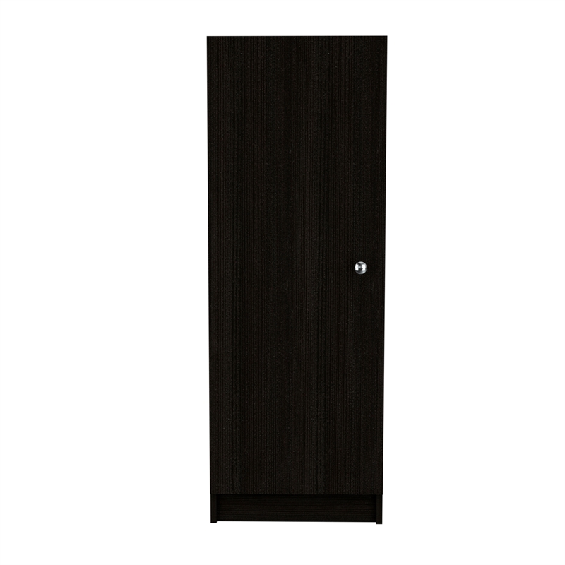 Pemberly Row Modern / Contemporary Engineered Wood Pantry in Black