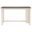 Pemberly Row Contemporary Wood Counter Height Dining Table in Antique White