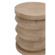 Pemberly Row Modern Transitional Wood Accent Table in Smoke Gray