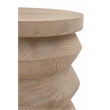 Pemberly Row Modern Transitional Wood Accent Table in Smoke Gray