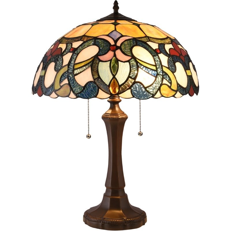 Pemberly Row Dark Bronze 2 Light Victorian Table Lamp 16