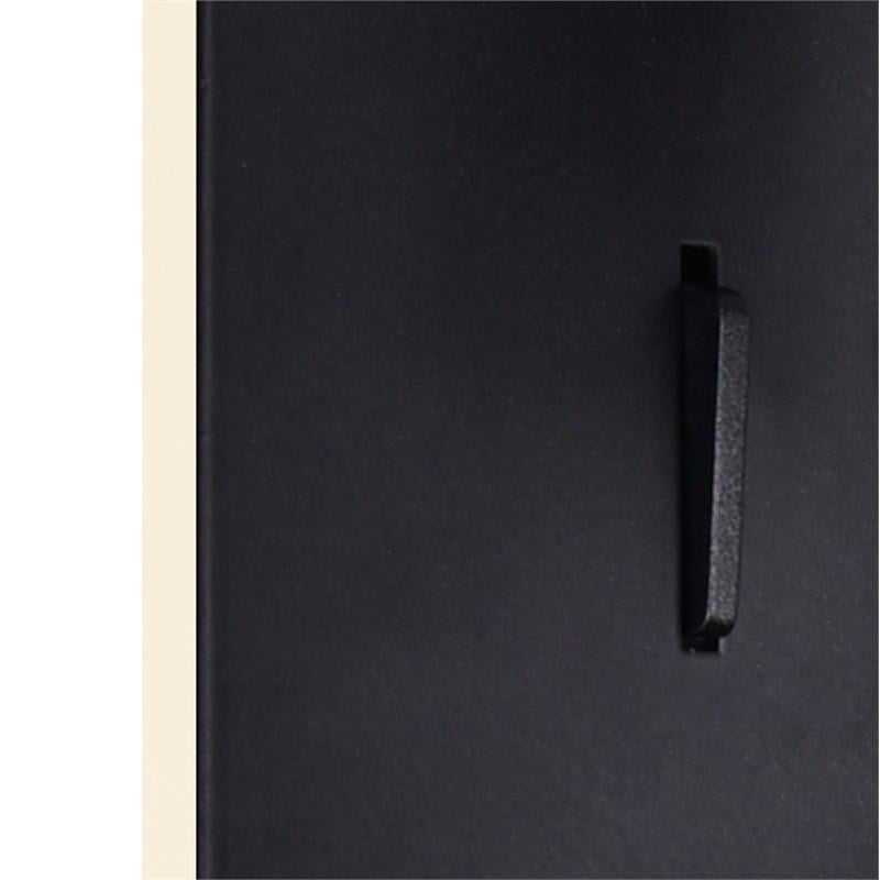 Pemberly Row Contemporary Metal LED Integrated Fixture Sconce in Black
