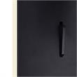 Pemberly Row Contemporary Metal LED Integrated Fixture Sconce in Black