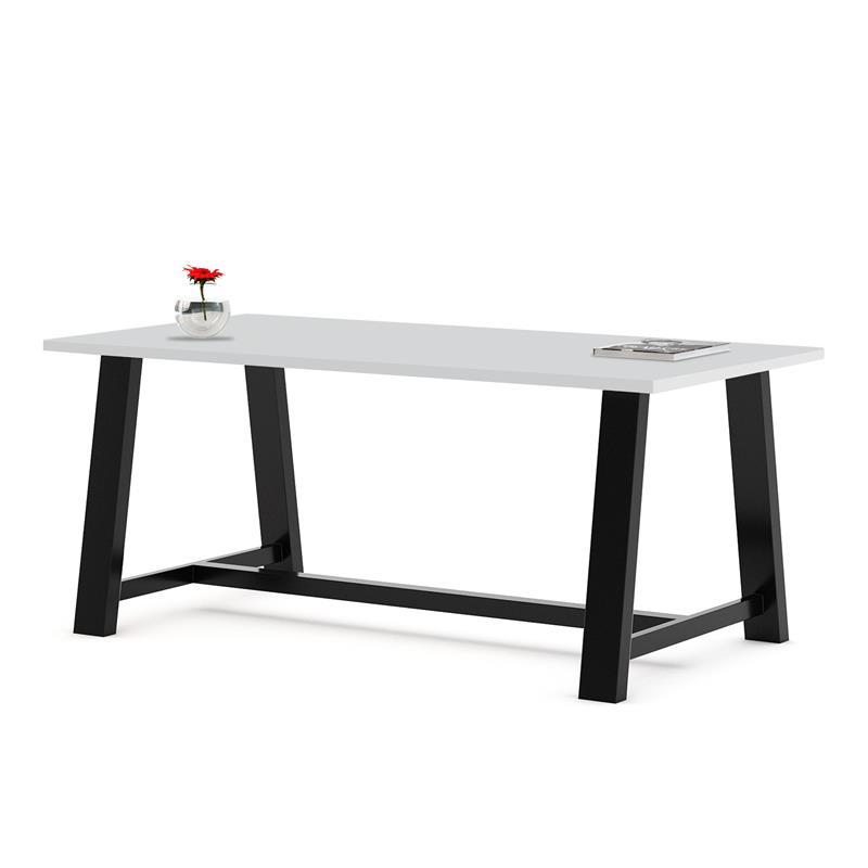 Pemberly Row 3.5 x 6 FT Conference Table in Fashion Grey - Standard Height