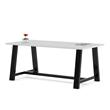 Pemberly Row 3.5 x 6 FT Conference Table in Fashion Grey - Standard Height