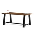 Pemberly Row 3 x 7 FT Conference Table in Walnut - Standard Height