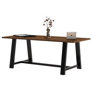 Pemberly Row 3.5 x 7 FT Conference Table in Walnut - Standard Height