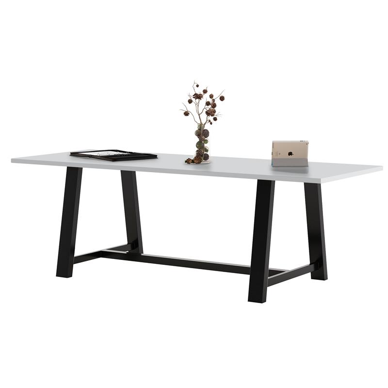 Pemberly Row 3.5 x 8 FT Conference Table in Fashion Grey - Standard Height