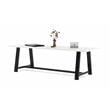 Pemberly Row 3.5 x 9 FT Conference Table in White - Standard Height