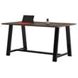 Pemberly Row 3.5 x 6 FT Conference Table in Studio Teak - Standard Height
