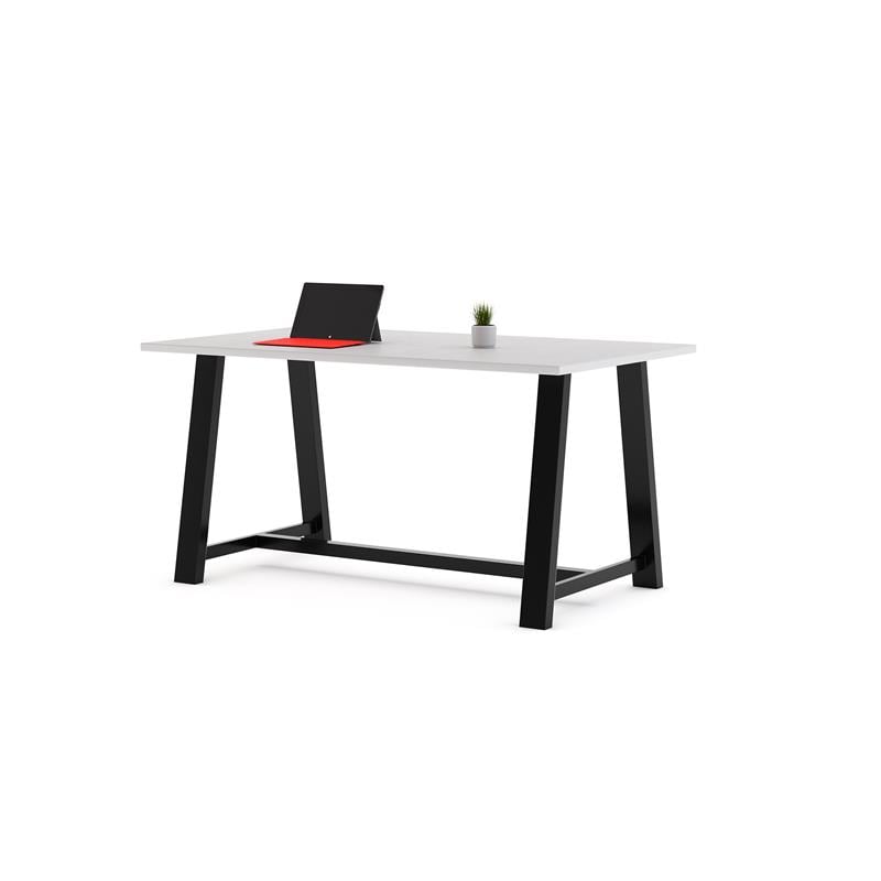 Pemberly Row 3.5 x 6 FT Conference Table in White - Standard Height