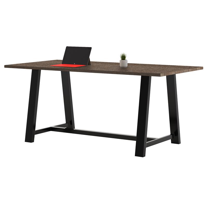 Pemberly Row 3 x 7 FT Conference Table in Studio Teak - Standard Height