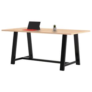 Pemberly Row 3.5 x 7 FT Conference Table in Maple - Counter Table Height