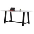 Pemberly Row 3.5 x 7 FT Conference Table in Fashion Grey - Standard Height