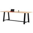 Pemberly Row 3.5 x 9 FT Conference Table in Maple - Standard Height