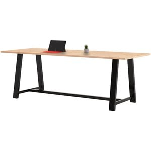 Pemberly Row 3.5 x 10 FT Conference Table in Maple - Standard Height