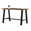 Pemberly Row 3 x 6 FT Conference Table in Walnut - Bistro Height