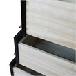 Pemberly Row Solid Wood Vanity with Left Round Sink in Blue/White Carrara