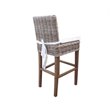 Pemberly Row Modern / Contemporary Rattan Barstool in Kubu Gray