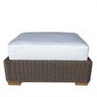Pemberly Row Modern / Contemporary Wicker Patio Ottoman in Kubu Gray