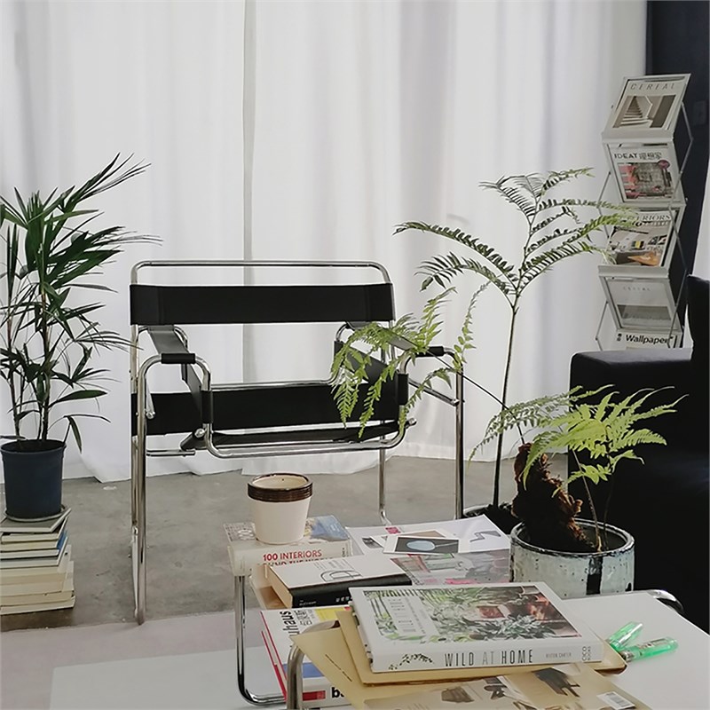 Pemberly Row Leather Club Chair Steel Frame Armchair in Black (Set of 2)