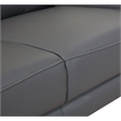Pemberly Row Genuine Italian Leather Sofa & Loveseat Set in Dark Gray
