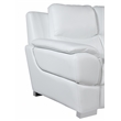 Pemberly Row Contemporary Leather Upholstered Sofa Set in White