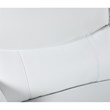 Pemberly Row Modern Leather Upholstered Sofa & Loveseat Set in White
