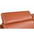 Pemberly Row Genuine Italian Leather Sofa and Loveseat Set in Camel Brown