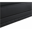 Pemberly Row Genuine Italian Leather Reclining Sofa and Loveseat in Black