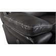 Pemberly Row Modern Faux Leather Power Reclining Sofa in Gray