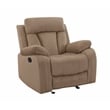 Pemberly Row Modern Transitional Microfiber Fabric Chair in Beige