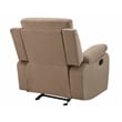 Pemberly Row Modern Transitional Microfiber Fabric Chair in Beige