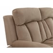 Pemberly Row Modern Transitional Microfiber Fabric Chair in Beige