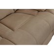 Pemberly Row Modern Transitional Microfiber Fabric Sofa in Beige