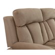 Pemberly Row Modern Transitional Microfiber Fabric Sofa in Beige