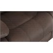 Pemberly Row Transitional Microfiber Fabric Upholstered Sofa in Brown
